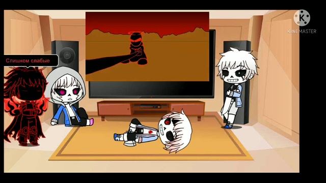 Murder Time Trio реагирует на Auditor Vs Lemon Demon/Gacha Club/ + Auditor