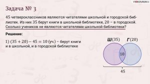 Видеоурок по математике «Использование кругов Эйлера