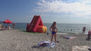 Общий пляж. п. Небуг. Туапсинский район. Краснодарский край