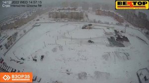 Таймлапс (timelapse) съёмка строительства школы по ул. Лени