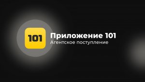 Агентское поступление |Приложение 101
