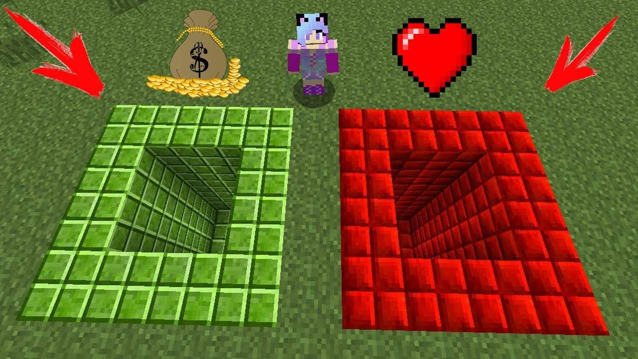 КАКУЮ ЯМУ ВЫБЕРЕТ ДЕВУШКА В МАЙНКРАФТ ЯМА ЛЮБОВЬ ИЛИ ЯМА ДЕНЕГ В МАЙНКАРТФ ЛОВУШКИ, ИСПЫТАНИЯ смотреть онлайн