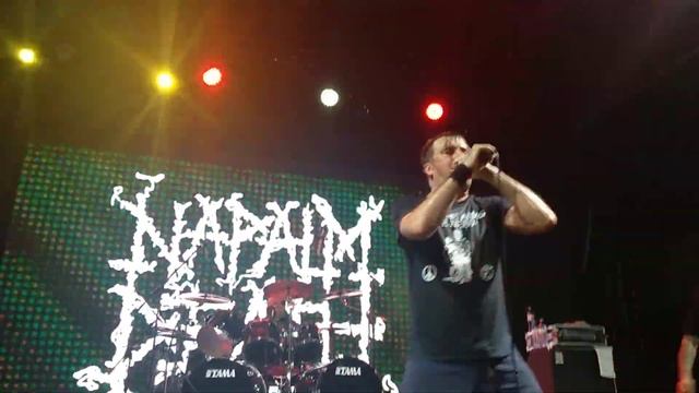 Napalm Death Arbat Hall Moscow 2019 съемка из слэма