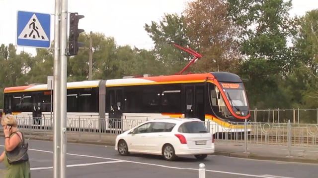 Трамвай К1М6 №511, маршрут №28 21.08.2020