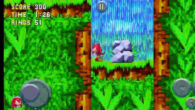 Sonic Triple Trouble прохождение зоны Angel Island (Наклз) смотреть онлайн