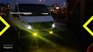 Глаза дьявола на лобовое стекло.