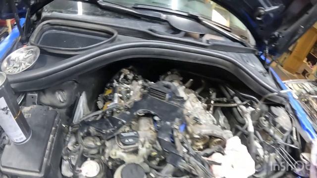 Мерседес GLE 450 M276 замена ваносов . День второй