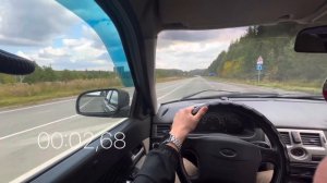 Разгон Приоры на 124 поршнях / от 0 до 100 км.ч