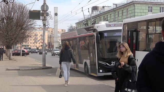Современные троллейбусы МАЗ и Адмирал в Рязани смотреть онлайн