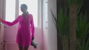 ❤️ Transparent room Cleaning with Tina in a dress Home routine