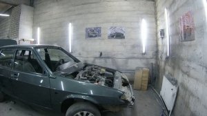 Начало сборки ваз 2115 и покраска мелочей