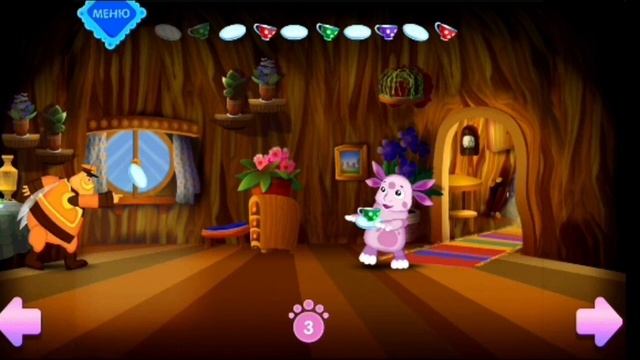 Лунтик посуда игра часть 3
