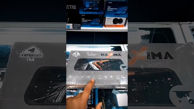 Sensorli videoregistrator-ko'zgu MAXIMA X-770 / Зеркало-видеорегистратор с смотреть онлайн