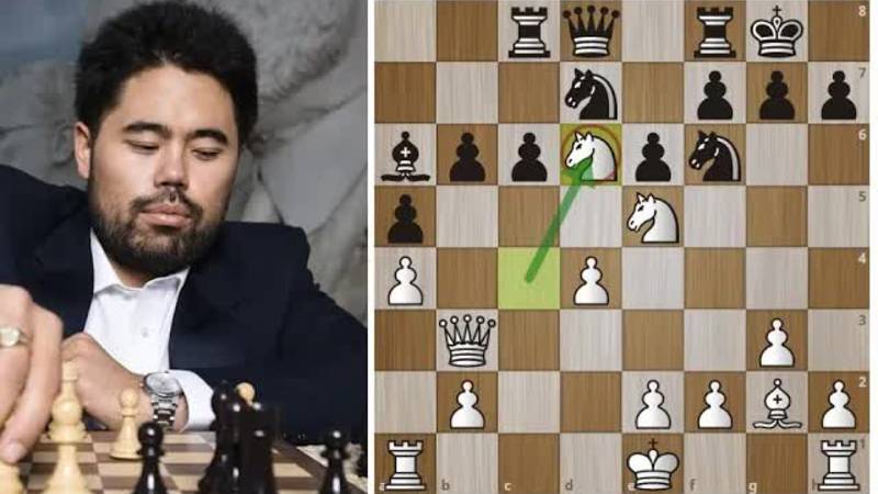 Хикару Накамура ЗАКАСПАРИВАЕТ коня и ГРОМИТ Гихарро! Шахматы.