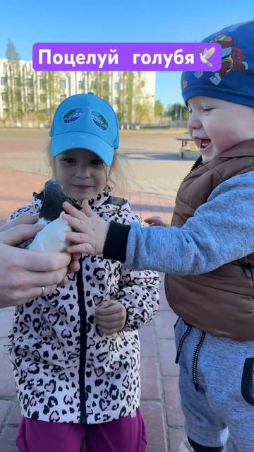 Поцелуй голубя ️ #любовь #отношения #семья #дети #детииродители