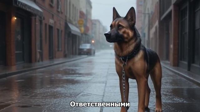 Полицейский находит прикованную цепью немецкую овчар