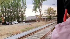 Саратовский трамвай поездка и обзор салона 9 маршрута