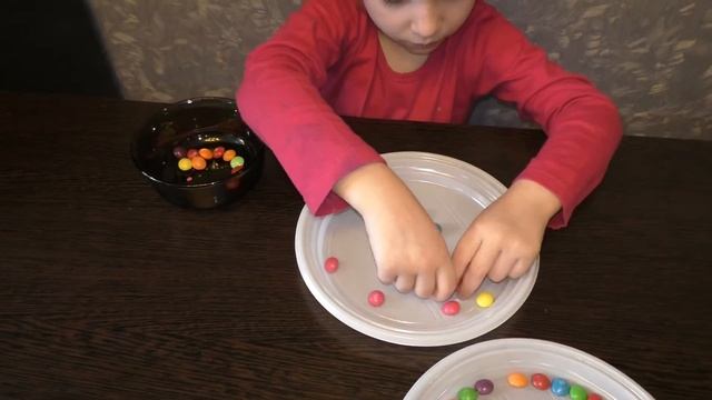 Skittles радуга! Скитлс в тарелке!