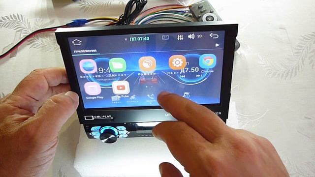 Автомагнітола 1 DIN 7188A BT Android 1G-16G з висувним екраном смотреть онлайн