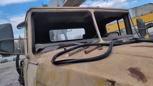 Установка лобового стекла на КрАЗ | Первый шаг к восст?