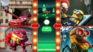 Танк Маккуина🆚 Киберчервь🆚 Крокодил Маккуина🆚 Миньон ужасов