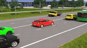 Перестроение по  полосам в потоке. ПДД