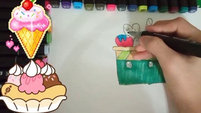 Drawing For Children Ice Cream | Как можно нарисовать мороженое стак
