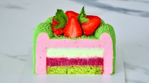 Муссовый БЕНТО - ТОРТ 🍓 Клубничный МОХИТО