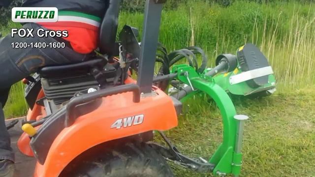 Цеповая косилка без сбора Peruzzo Fox Cross смотреть онлайн