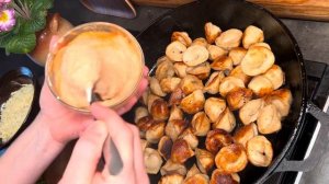 Жареные ПЕЛЬМЕНИ с соусом