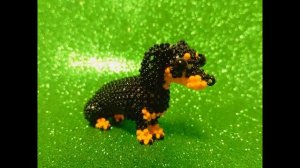 Амигуруми собачка такса из бисера 🐕🐶