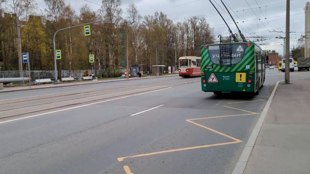 Учебный 5352 троллейбус у Тихорецкого Петербурга 15-*: ВМ?