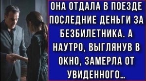 Отдала в поезде ПОСЛЕДНИЕ ДЕНЬГИ за безбилетника. А на