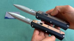 Выкидной нож фронтального выброса, сравниваем две реп