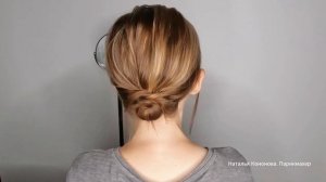 Hair Tutorial/ 2 варианта прически «Пучок» на коротких волоса?