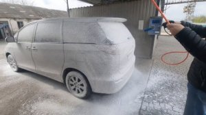 Показываю как правильно наносить пену на авто мойке!