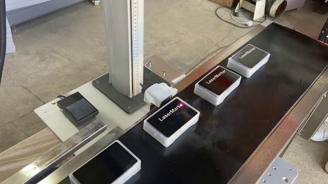 Конвейерная линия по маркировке на лазерном маркере LiMark смотреть онлайн