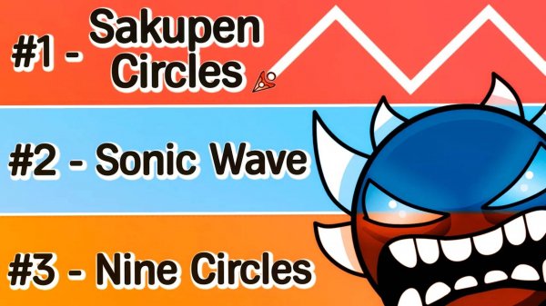 Я нашёл ТОП NINE CIRCLES УРОВНЕЙ в Geometry Dash