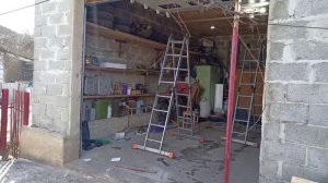 Гаражные ворота Золотой дуб Филенка (кубик)