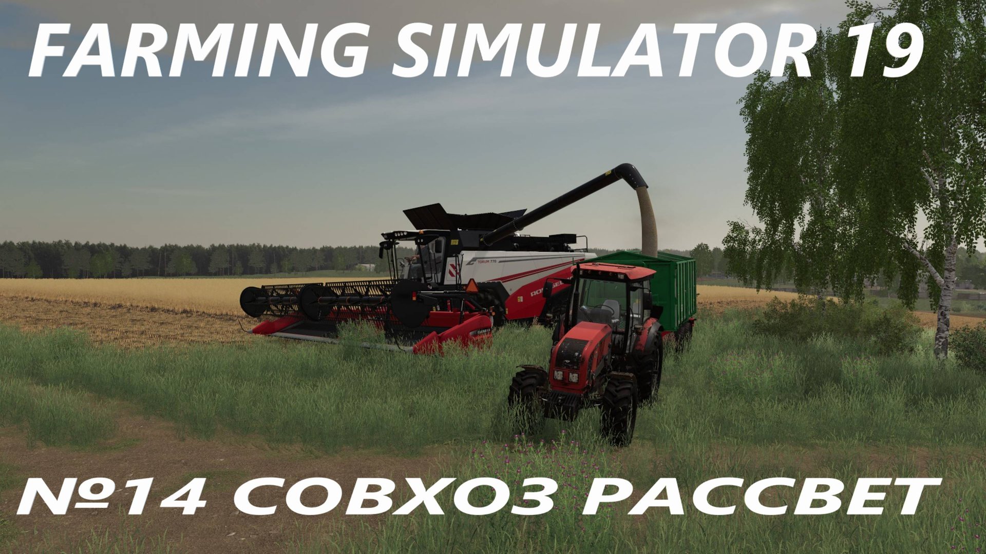 FARMING SIMULATOR 19 СОВХОЗ РАССВЕТ №14