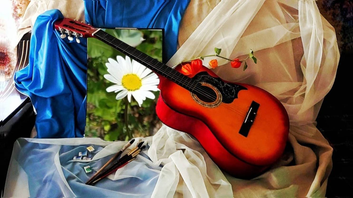 На ромашке я гадала.  Авторская песня.