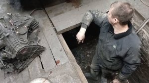 Nissan March K11 CG10 Замена АКПП / Nissan March K11 CG10 Automatic Transmission Replacem