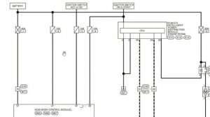 Nissan Qashqai j10 электросхема омывателя фар