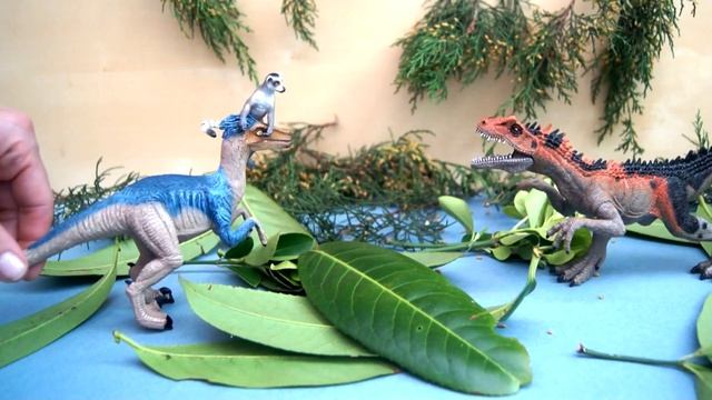 Динозавры. Лемур и динозавры. Мультики для детей. Игрушки видео. смотреть онлайн