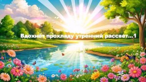 Вдохнёт прохладу утренний рассвет..  ВИДЕО ПЕСНЯ В ДУШУ