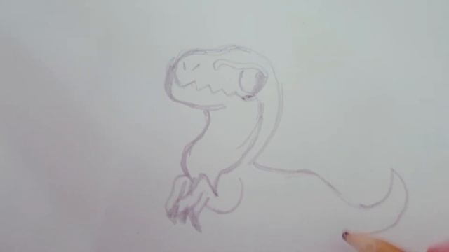 Как нарисовать ДИНОЗАВРА смотреть онлайн