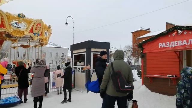 Коломна. Зима на Житной площади. смотреть онлайн