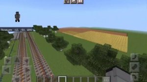Строительство жд карты в майнкрафте PE. часть 4