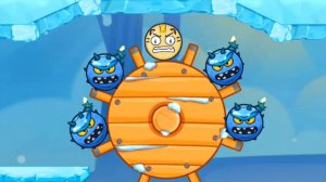 Злой Красный Шар в игре Angry Ball Adventure Уровни 55-57