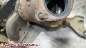 Удаление катализатора  на Kia sportage 2020 ввариваем пламега